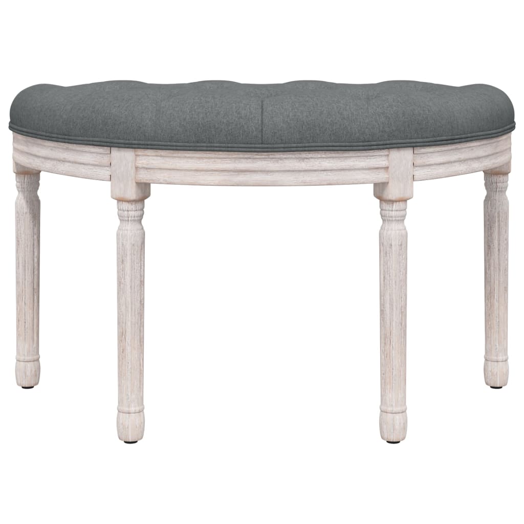 Sitzbank Dunkelgrau 81,5x41x49 cm Stoff