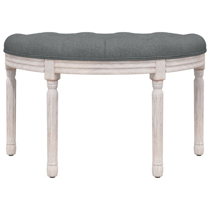 Sitzbank Dunkelgrau 81,5x41x49 cm Stoff