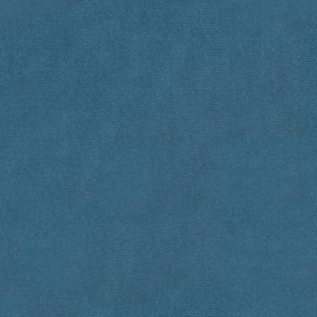 Sitzbank Blau 81,5x41x49 cm Samt
