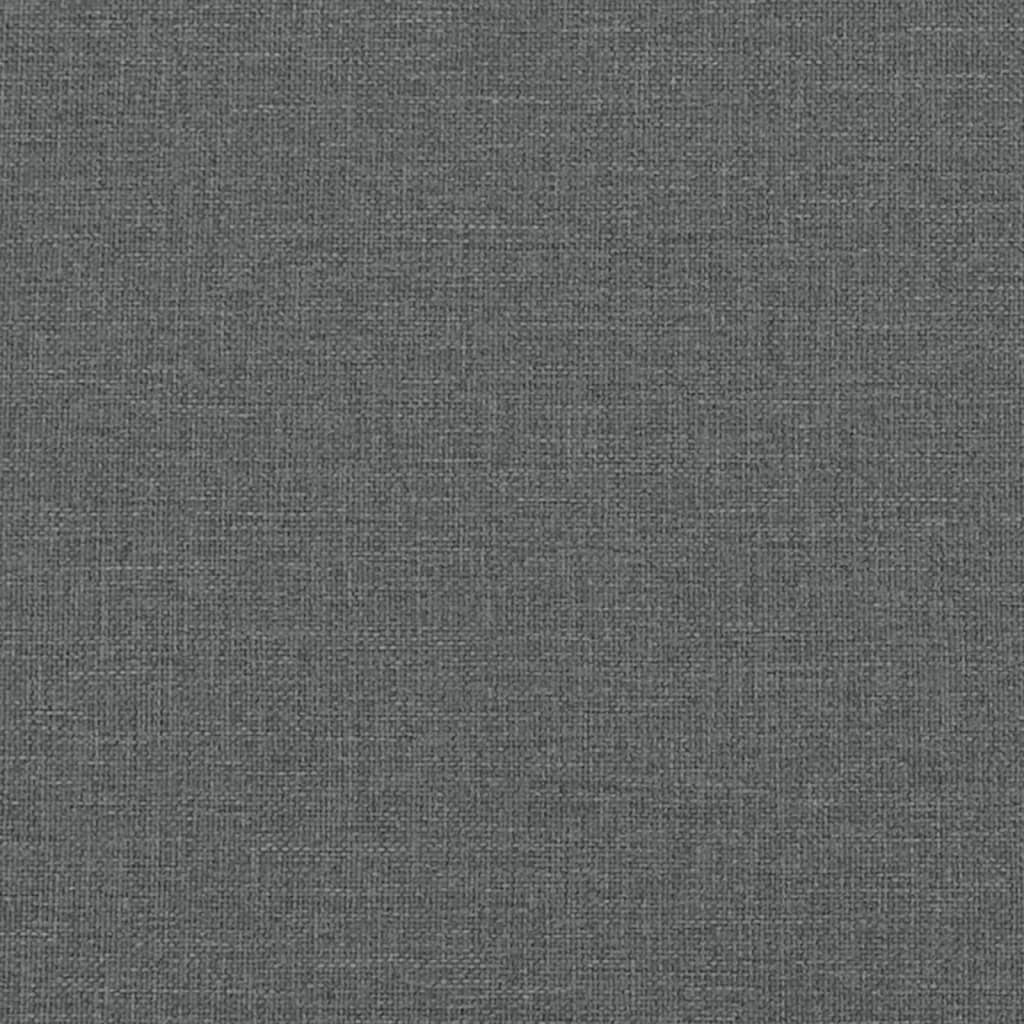 Sitzbank Dunkelgrau 110,5x45x49 cm Stoff