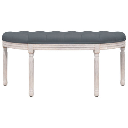 Sitzbank Dunkelgrau 110,5x45x49 cm Samt