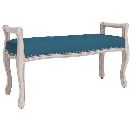 Sitzbank Blau 110x45x60 cm Samt