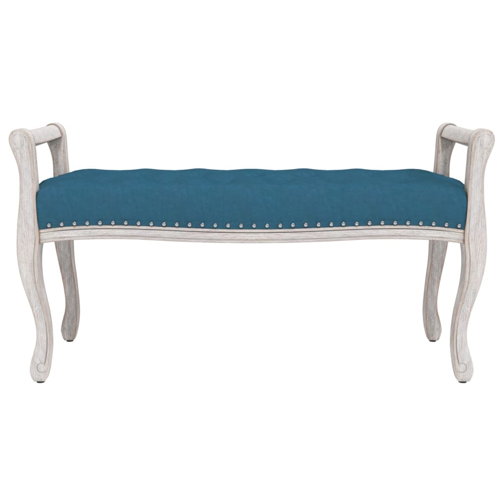 Sitzbank Blau 110x45x60 cm Samt