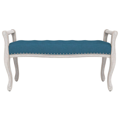 Sitzbank Blau 110x45x60 cm Samt