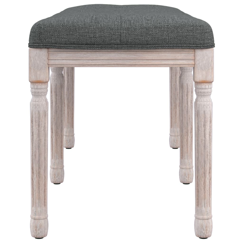 Sitzbank Dunkelgrau 110x40x49 cm Stoff
