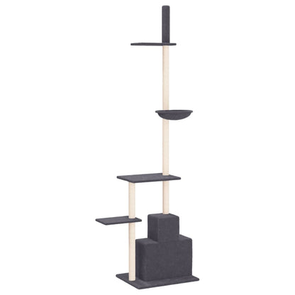 Kratzbaum Deckenhoch Dunkelgrau 250,5-276,5 cm