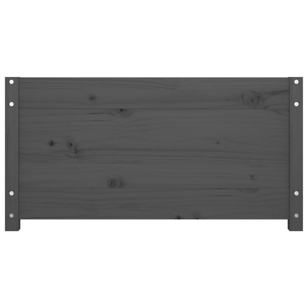 Daybed Grå 90x200 cm Massiv Fyrretræ