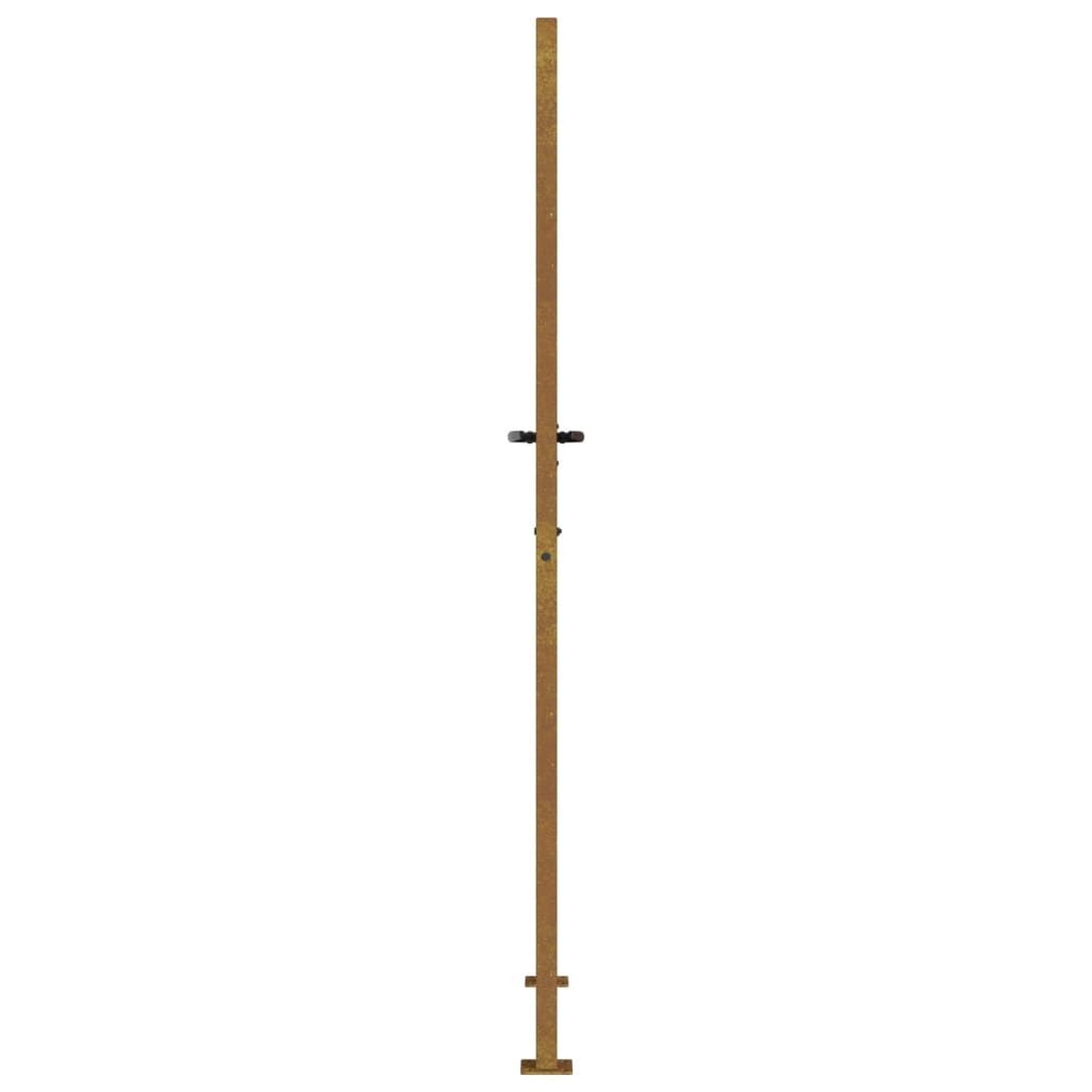 Gartentor 105x205 cm Cortenstahl Gras-Design
