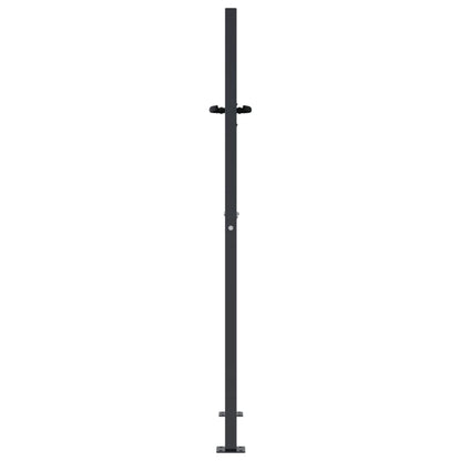 Gartentor Anthrazit 105x155 cm Stahl Quadratisches Design