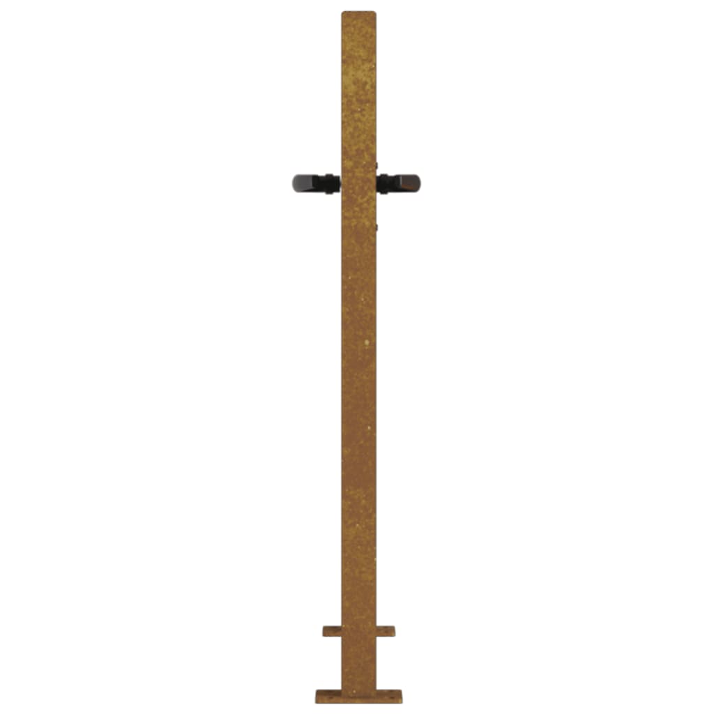 Gartentor 105x105 cm Cortenstahl Quadratisches Design