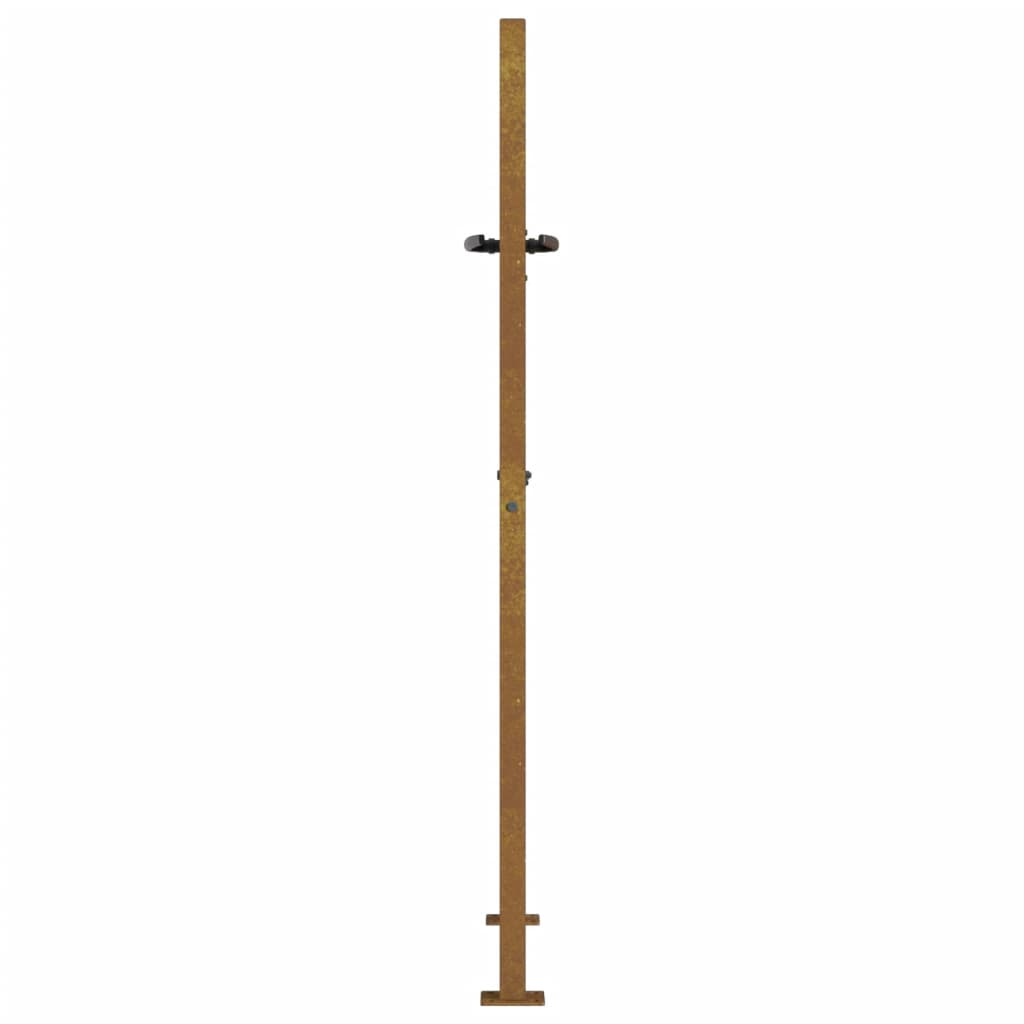Gartentor 105x155 cm Cortenstahl Quadratisches Design
