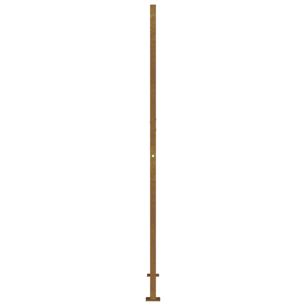 Gartentor 105x180 cm Cortenstahl Quadratisches Design