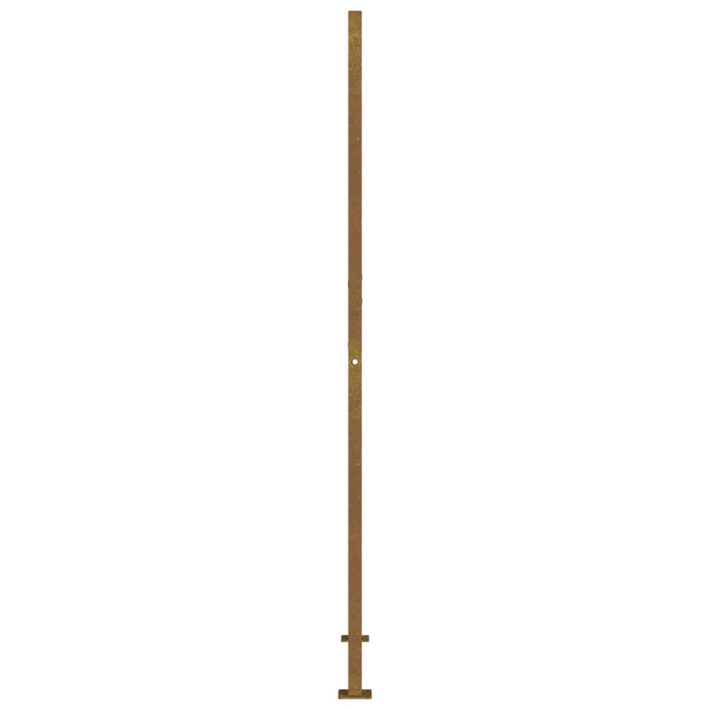 Gartentor 105x205 cm Cortenstahl Quadratisches Design