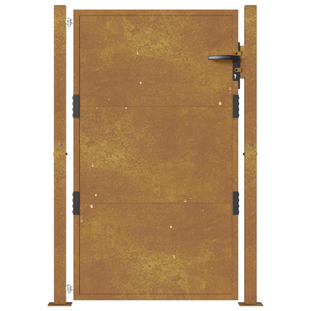 Gartentor 105x155 cm Cortenstahl