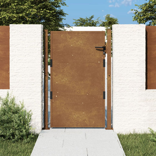 Gartentor 105x155 cm Cortenstahl