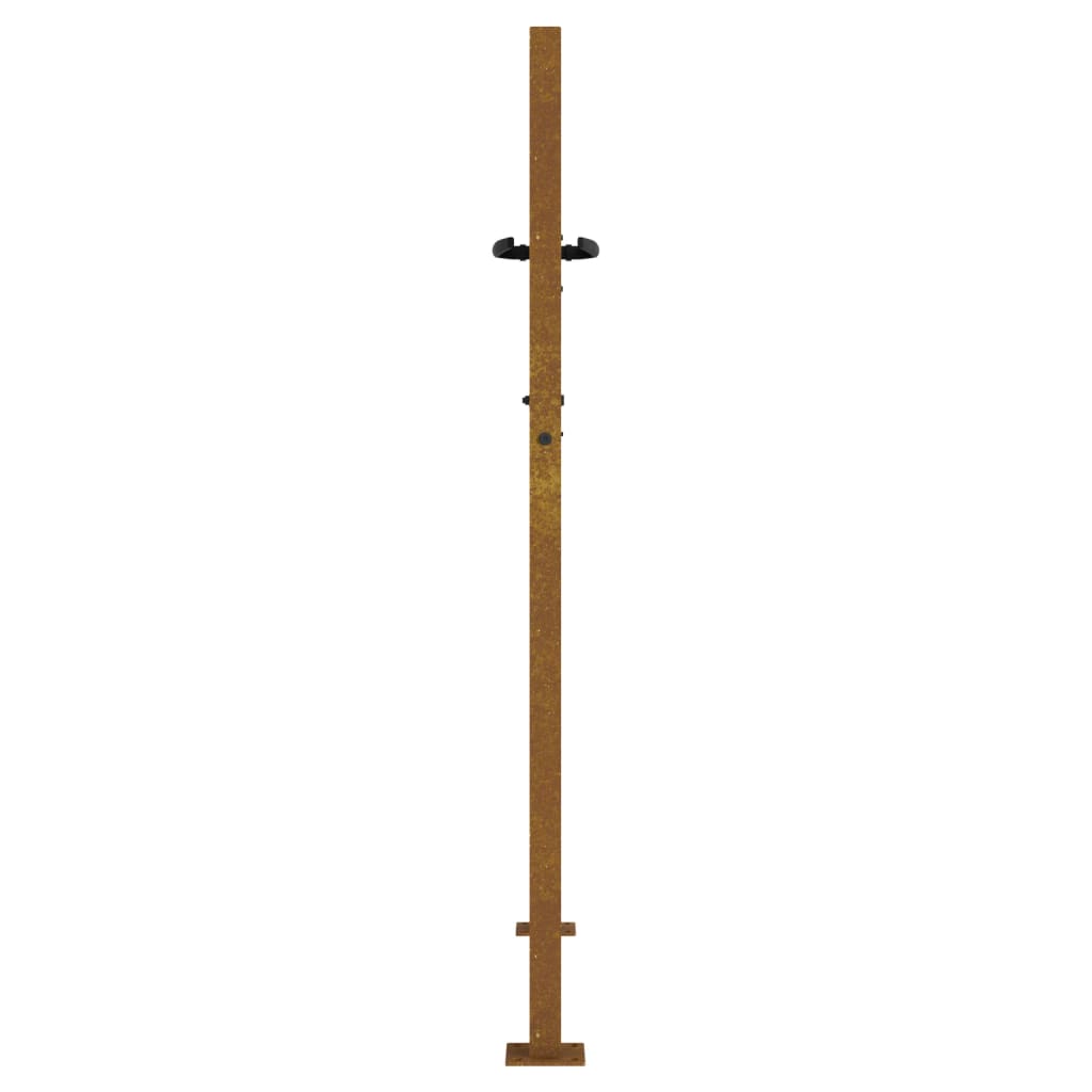 Gartentor 105x155 cm Cortenstahl Gras-Design