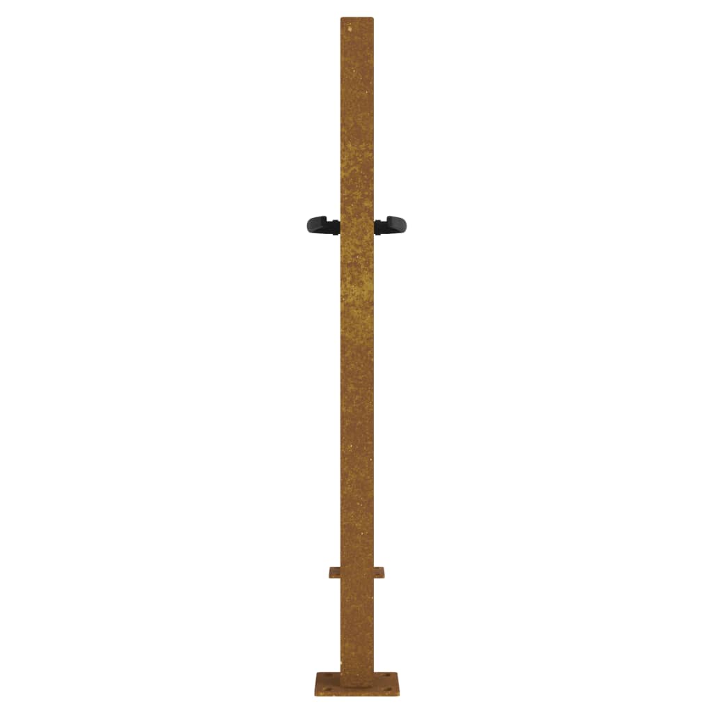 Gartentor 105x80 cm Cortenstahl Quadratisches Design