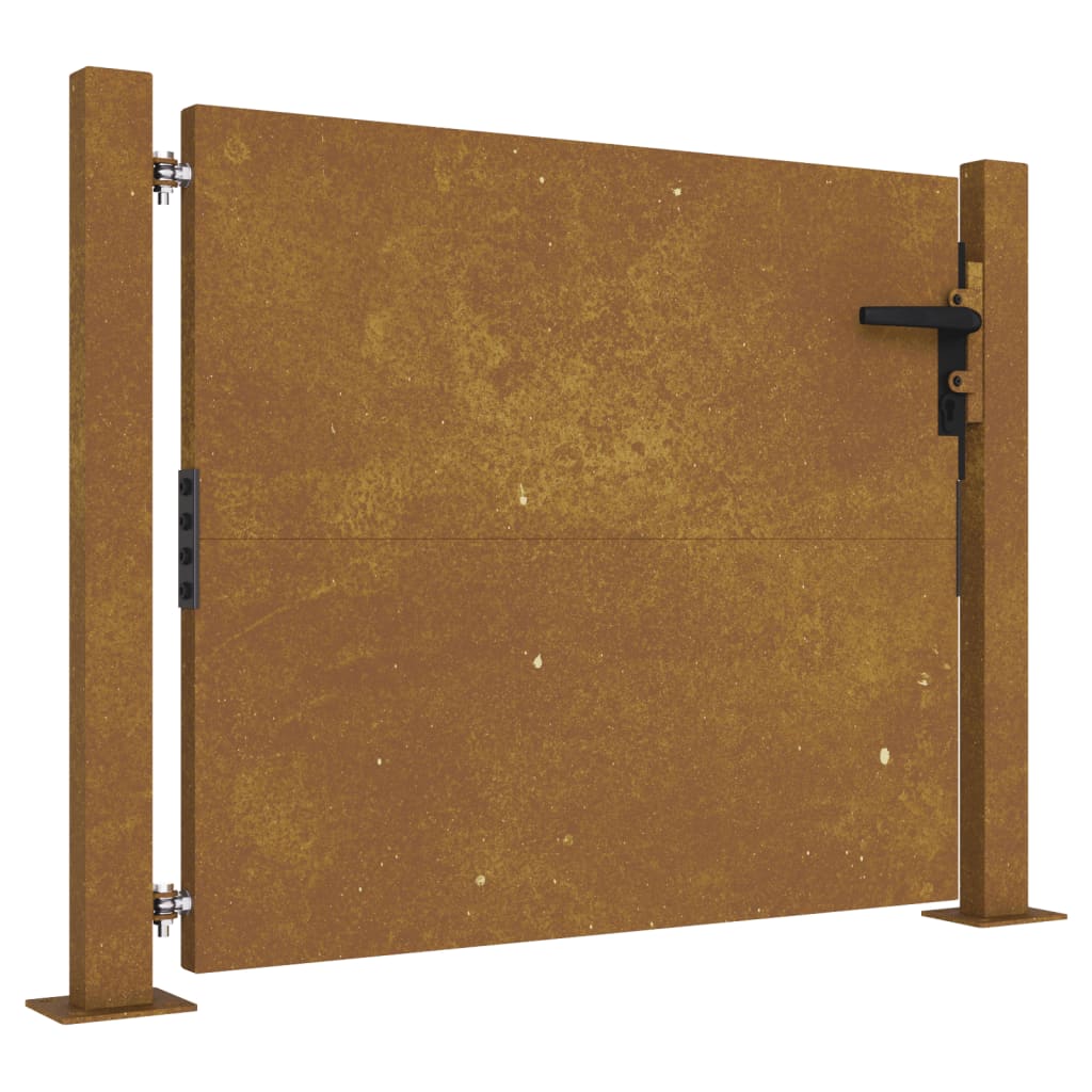 Gartentor 105 x 105 cm Cortenstahl