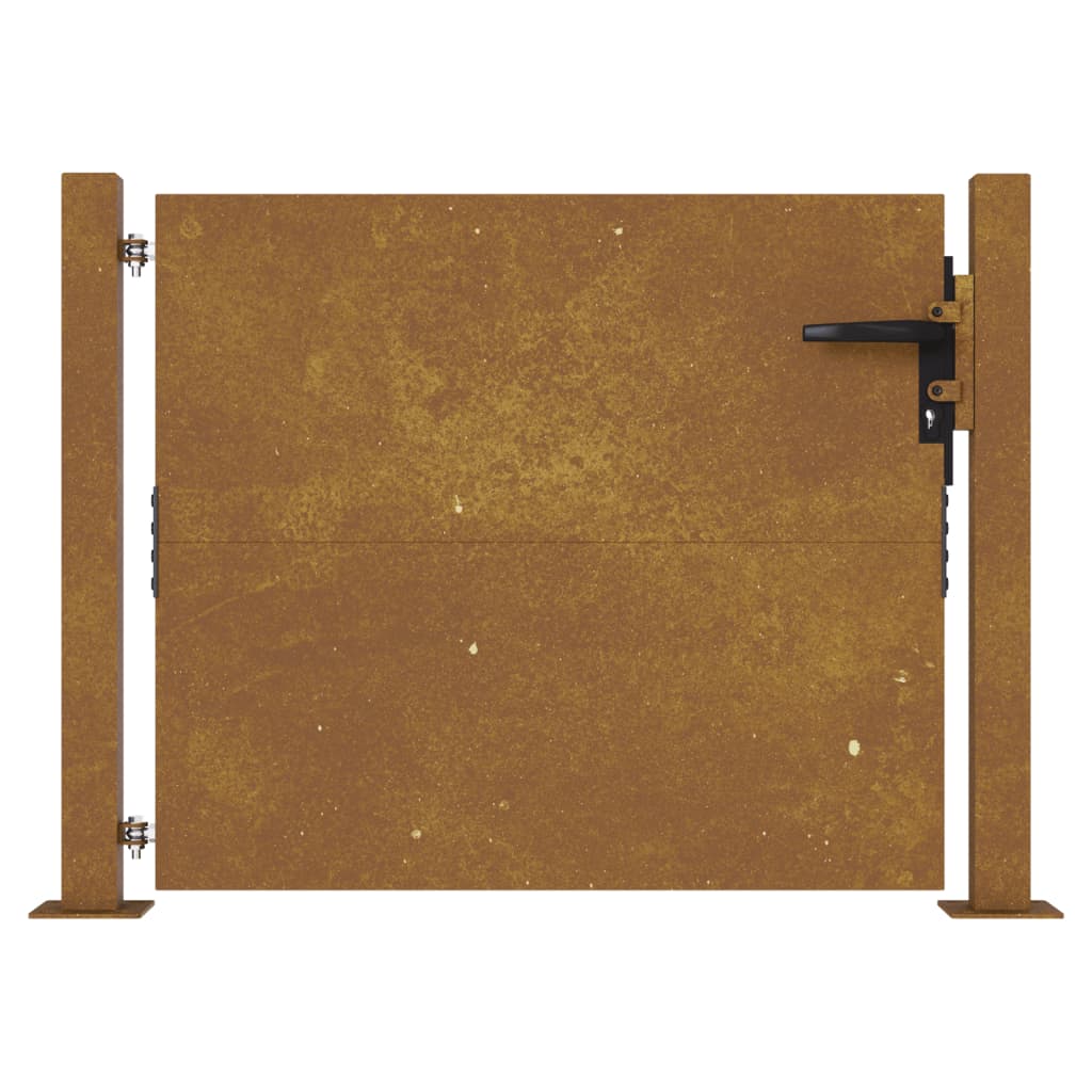 Gartentor 105 x 105 cm Cortenstahl