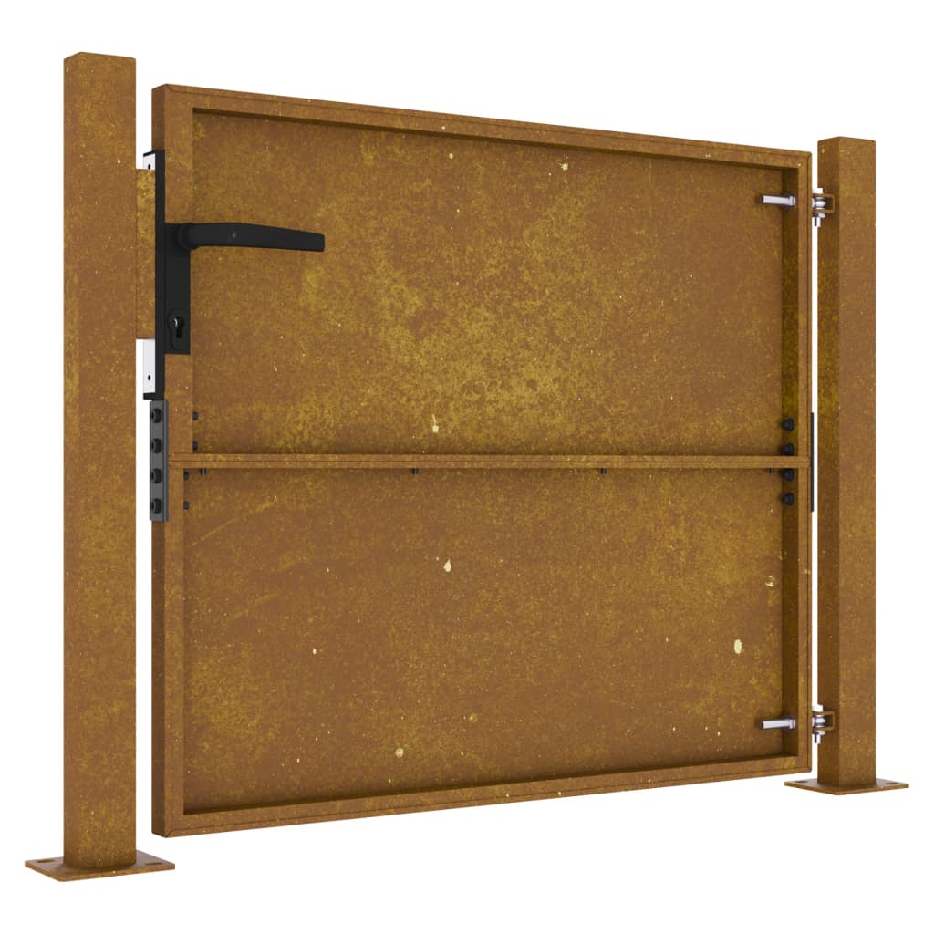 Gartentor 105 x 105 cm Cortenstahl