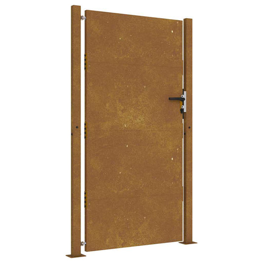 Gartentor 105x205 cm Cortenstahl