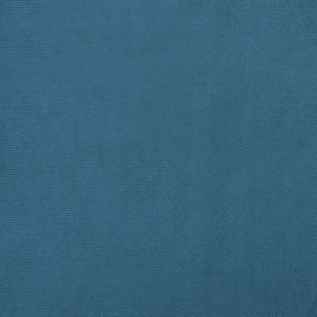 Hundebett Blau 66x40x45 cm Samt