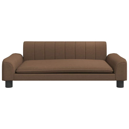 Hundebett Braun 90x53x30 cm Stoff