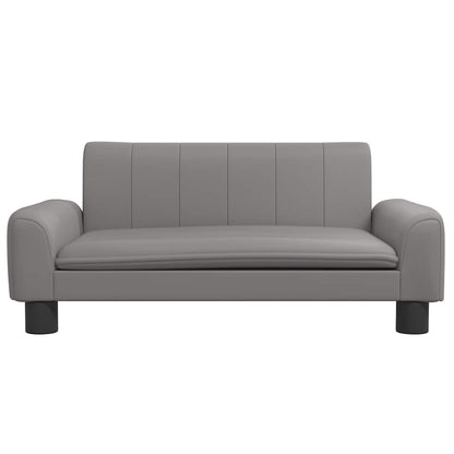 Hundebett Grau 70x45x30 cm Kunstleder