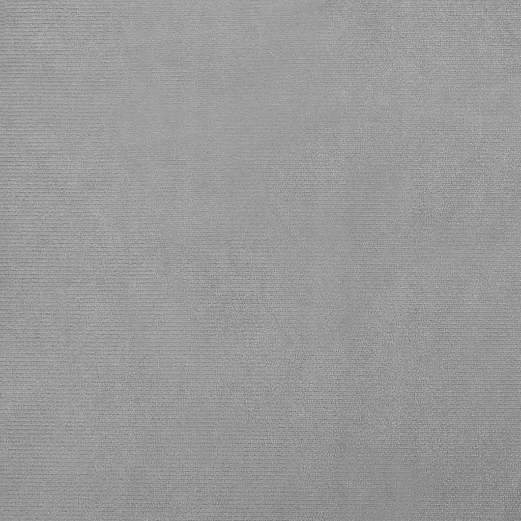 Hundebett Hellgrau 70x45x30 cm Samt