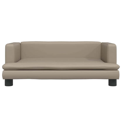 Hundebett Cappuccino-Braun 80x45x30 cm Kunstleder