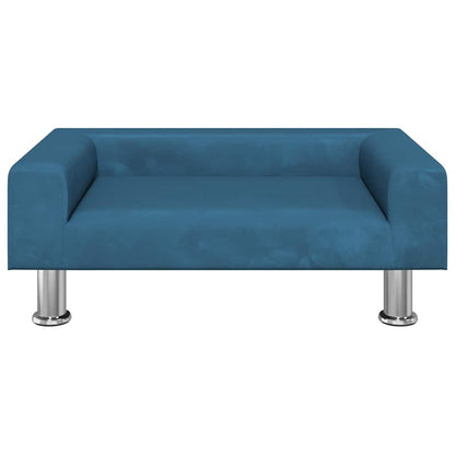 Hundebett Blau 70x45x26,5 cm Samt