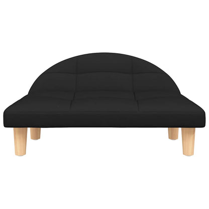 Hundebett Schwarz 70x52x30 cm Stoff