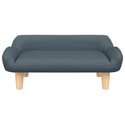 Hundebett Dunkelgrau 70x40x24 cm Stoff