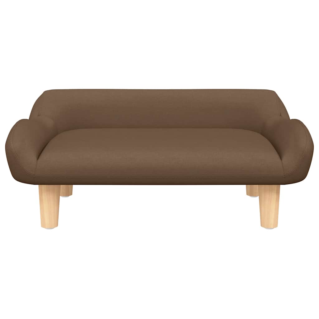Hundebett Braun 70x40x24 cm Stoff