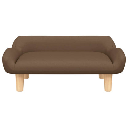 Hundebett Braun 70x40x24 cm Stoff