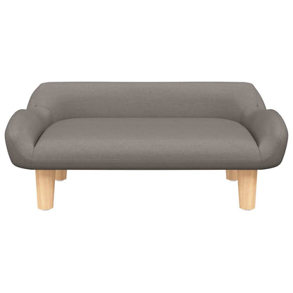 Hundebett Taupe 70x40x24 cm Stoff