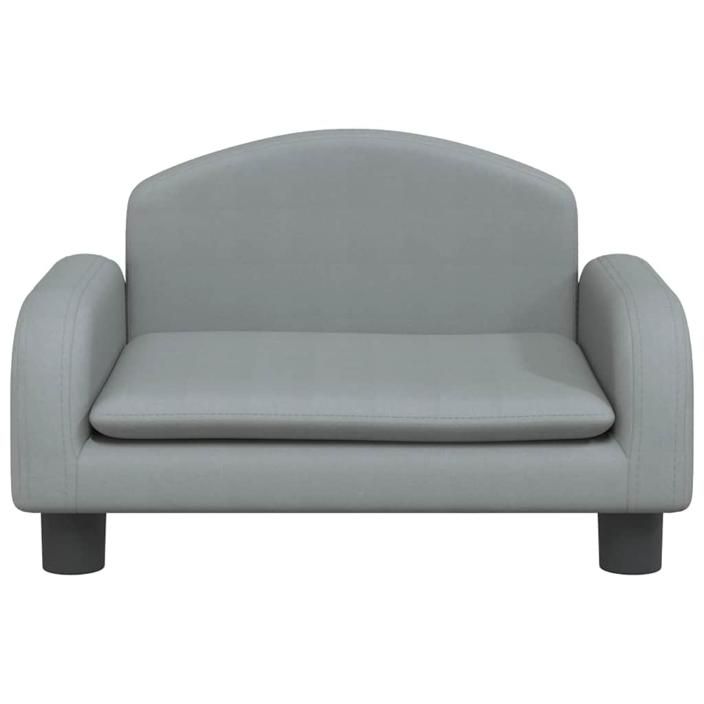 Hundebett Hellgrau 50x40x30 cm Stoff