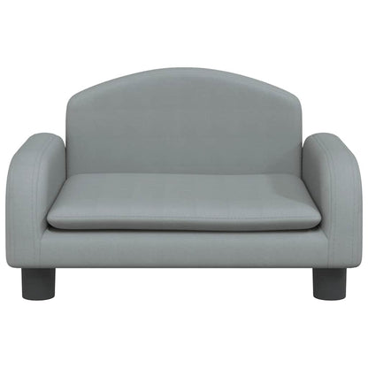 Hundebett Hellgrau 50x40x30 cm Stoff