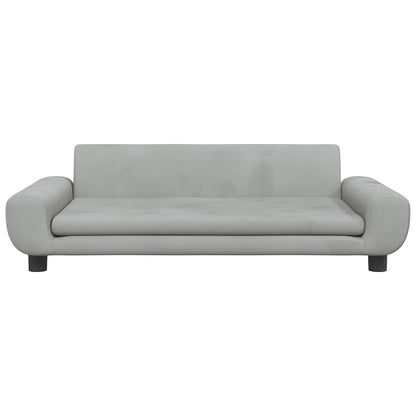 Hundebett Hellgrau 100x54x33 cm Samt