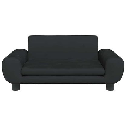 Hundebett Schwarz 70x45x33 cm Samt