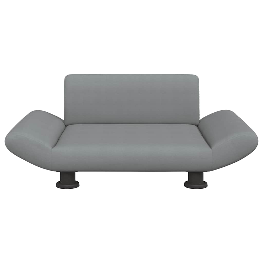 Hundebett Hellgrau 70x45x28 cm Stoff