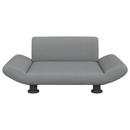 Hundebett Hellgrau 70x45x28 cm Stoff