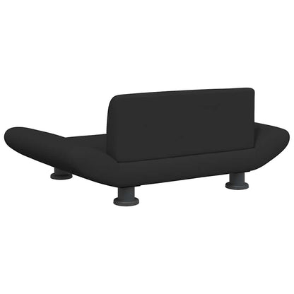 Hundebett Schwarz 70x45x28 cm Stoff