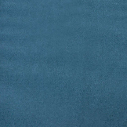 Hundebett mit Verlängerung Blau 100x50x30 cm Samt