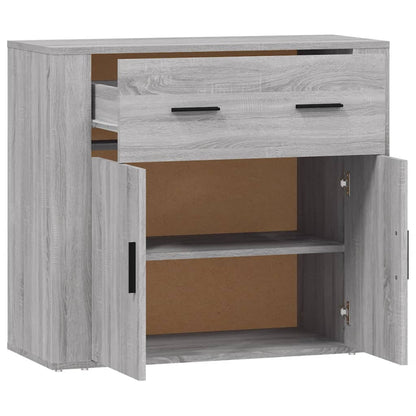 Sideboard Grau Sonoma 80x33x70 cm Holzwerkstoff
