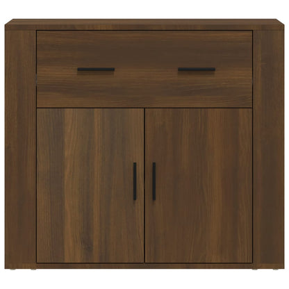 Sideboard Braun Eichen-Optik 80x33x70 cm Holzwerkstoff