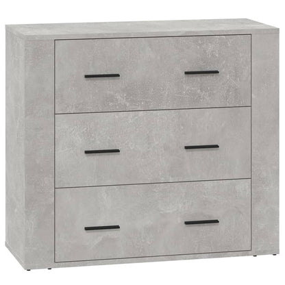 Sideboard Betongrau 80x33x70 cm Holzwerkstoff