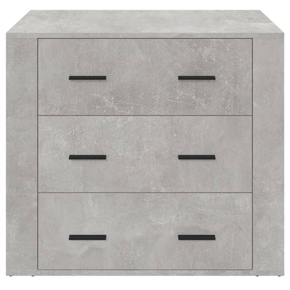 Sideboard Betongrau 80x33x70 cm Holzwerkstoff