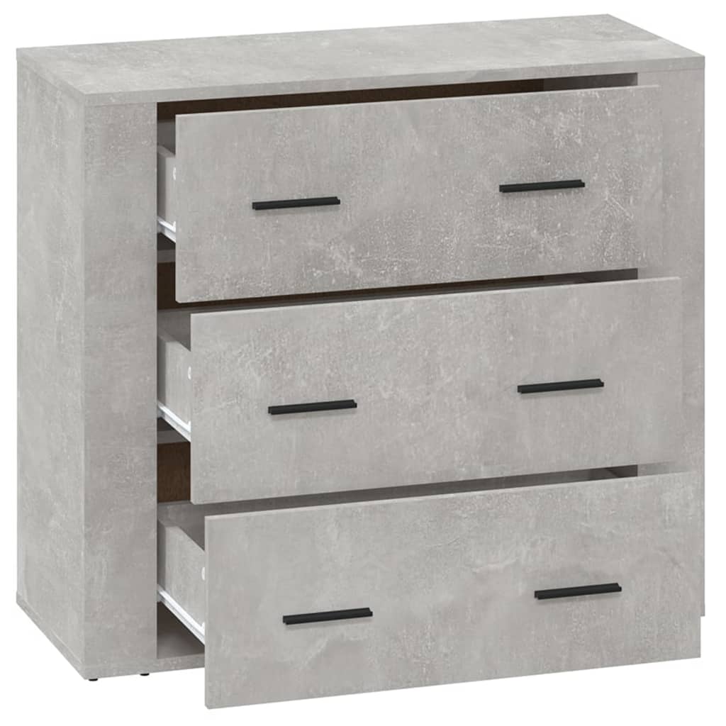 Sideboard Betongrau 80x33x70 cm Holzwerkstoff