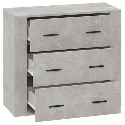 Sideboard Betongrau 80x33x70 cm Holzwerkstoff